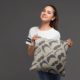 Mustaches dekoratives Kissen