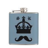 Mustaches-Flasche Flachmann (Vorderseite)