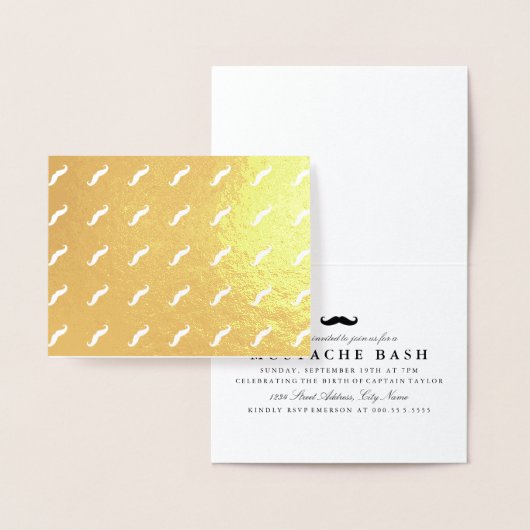 Mustaches Folienkarte (Anzeige)