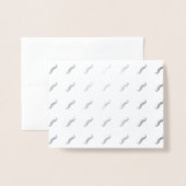 Mustaches Folienkarte (Rückseite mit Umschlag)