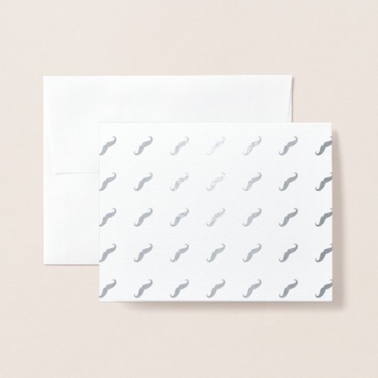 Mustaches Folienkarte (Vorderseite mit Umschlag)