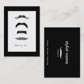 Mustaches für den Verkauf in vertikaler Chubby Visitenkarte (Vorne/Hinten)