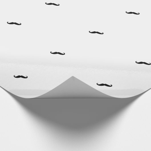 Mustaches Geschenkpapier (Ecke)