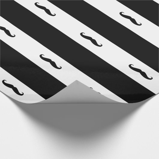 Mustaches Geschenkpapier (Ecke)