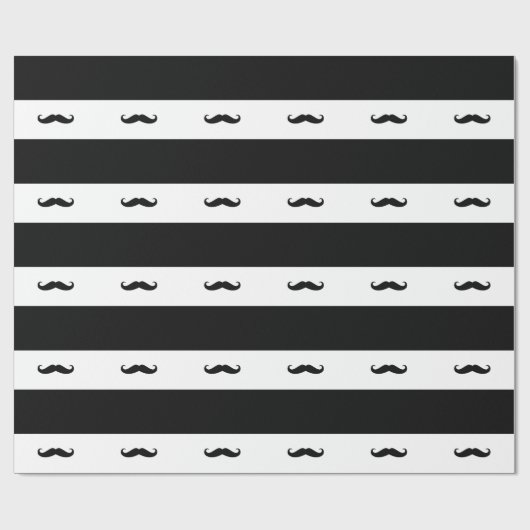 Mustaches Geschenkpapier (Flach)