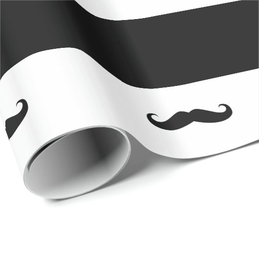 Mustaches Geschenkpapier (Rolleneckpunkt)