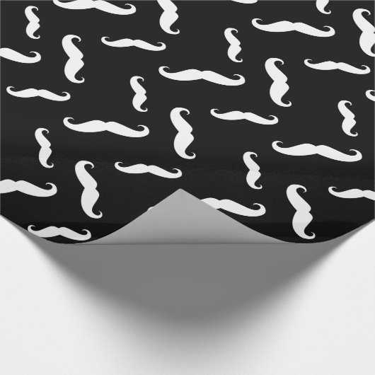 Mustaches Geschenkpapier (Ecke)