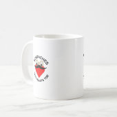 Mustaches haben auch Herz Kaffeetasse (Vorderseite Links)