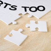 Mustaches haben auch Herz Puzzle (Seite)