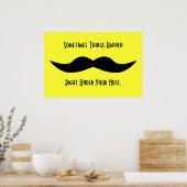 Mustaches Happen Poster (Küche)