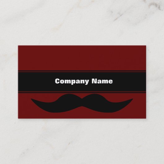 Mustaches Happen Visitenkarte (Vorderseite)