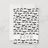 Mustaches R.S.V.P. RSVP Karte (Vorderseite)