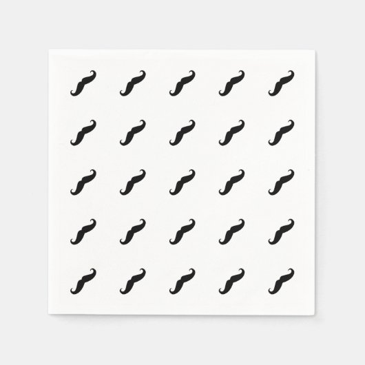 Mustaches Serviette (Vorderseite)