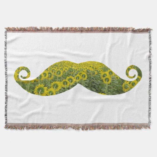 Mustaches Throw Blanket Decke (Vorderseite)