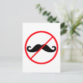 Mustaches verboten! postkarte (Stehend Vorderseite)