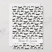 Mustaches Wedding Einladung (Vorderseite)