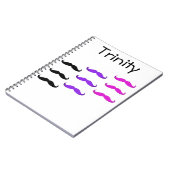 mustache'stache Notizbuch Notizblock (Linke Seite)