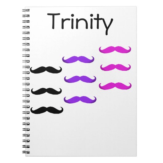 mustache'stache Notizbuch Notizblock (Vorderseite)