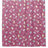 Mustachio Unicornio! Duschvorhang (Vorderseite)