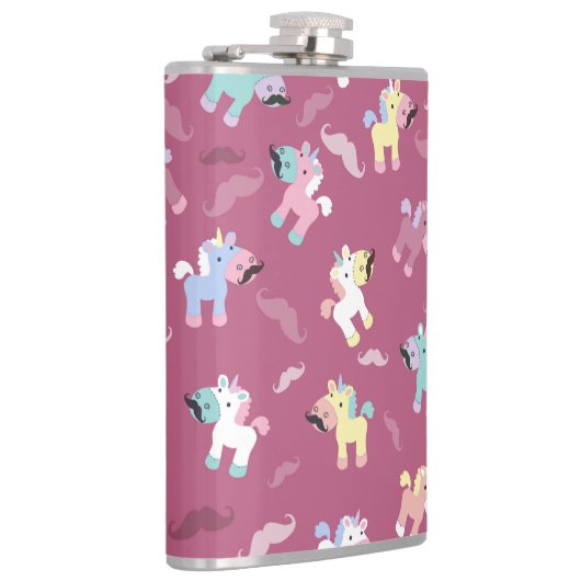 Mustachio Unicornio Flachmann (Rechts)