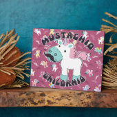 Mustachio Unicornio! Fotoplatte (Seite)