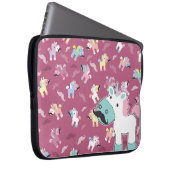 Mustachio Unicornio Laptopschutzhülle (Vorne Rechts)