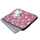 Mustachio Unicornio Laptopschutzhülle (Vorne Knopf)
