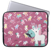 Mustachio Unicornio Laptopschutzhülle (Vorderseite)