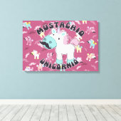 Mustachio Unicornio! Leinwanddruck (Insitu (Holzboden))