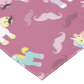 Mustachio Unicornio Tischdecke (Schrägansicht)