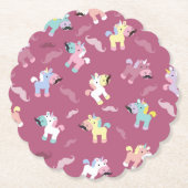 Mustachio Unicornio Untersetzer (Vorderseite)