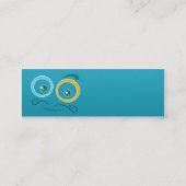 Mustachio-Visitenkarte Mini Visitenkarte (Rückseite)