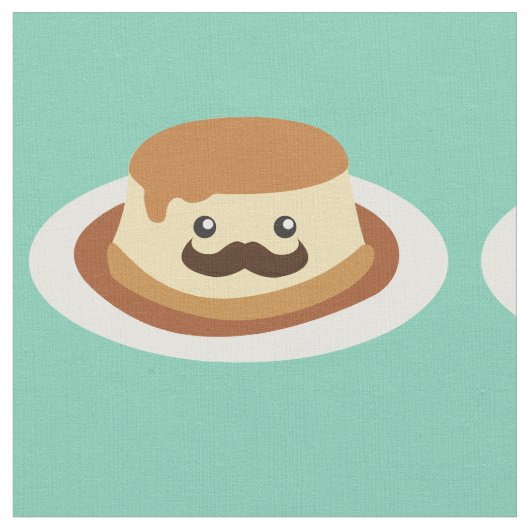 Mustachioed Flan Stoff (Nahaufnahme)