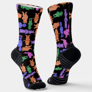 Mustachioed Men Mehrfach-Drucksocken Socken