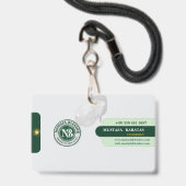 Mustafa Abzeichen Ausweis (Rückseite mit Lanyard)