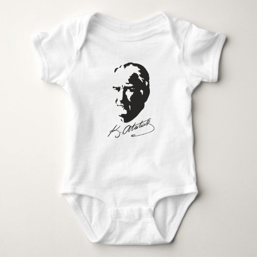 Mustafa Kemal Atatürk Baby Strampler (Vorderseite)