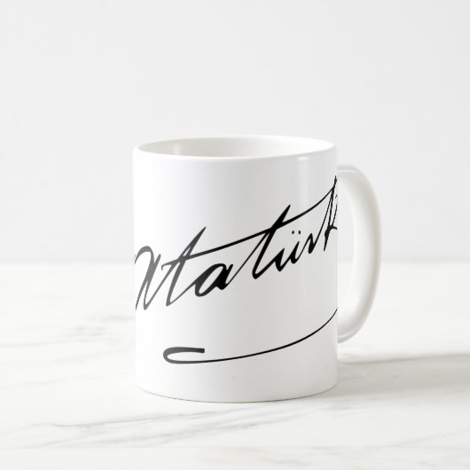 Mustafa Kemal Atatürk Cup Kaffeetasse (VorderseiteRechts)