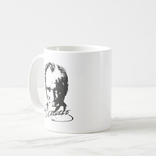 Mustafa Kemal ATATURK Kaffeetasse (Vorderseite Links)