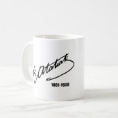Mustafa Kemal Ataturk Kaffeetasse (Vorderseite Links)