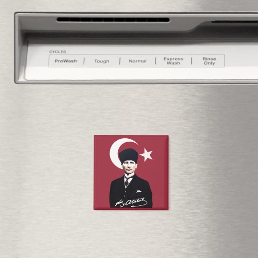 Mustafa Kemal Atatürk Magnet (In Situ (Geschirrspüler))
