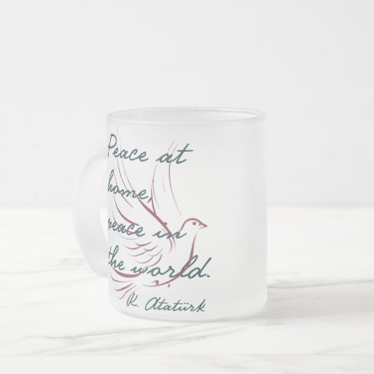 Mustafa Kemal Ataturk Mattglastasse (Vorderseite Links)