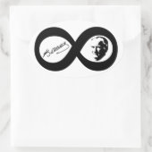 Mustafa Kemal Ataturk Ovaler Aufkleber (Tasche)