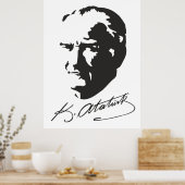 Mustafa Kemal Atatürk Poster (Küche)