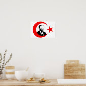 Mustafa Kemal Ataturk Poster (Küche)