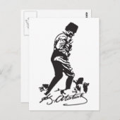 Mustafa Kemal Ataturk Postkarte (Vorne/Hinten)
