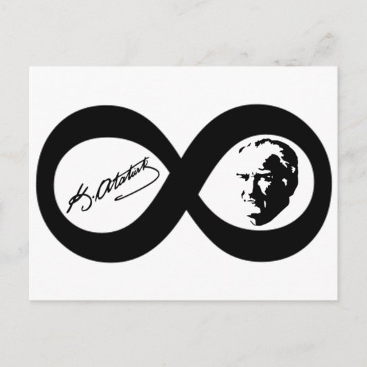 Mustafa Kemal Ataturk Postkarte (Vorderseite)