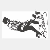 Mustafa Kemal Ataturk Rechteckiger Aufkleber (Vorderseite)