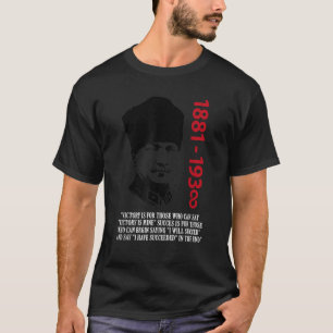 Mustafa Kemal Ataturk Vater der türkischen Flagge T-Shirt