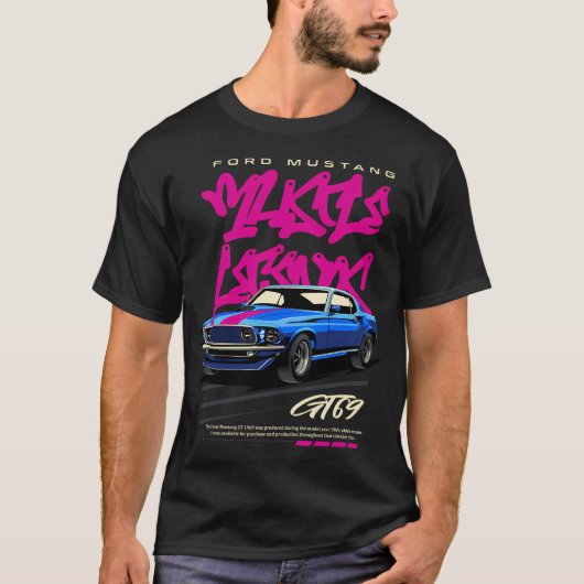 Mustang 1969 Gt T-Shirt (Vorderseite)