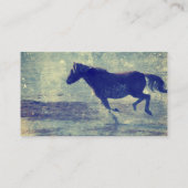 Mustang am Strand Visitenkarte (Rückseite)